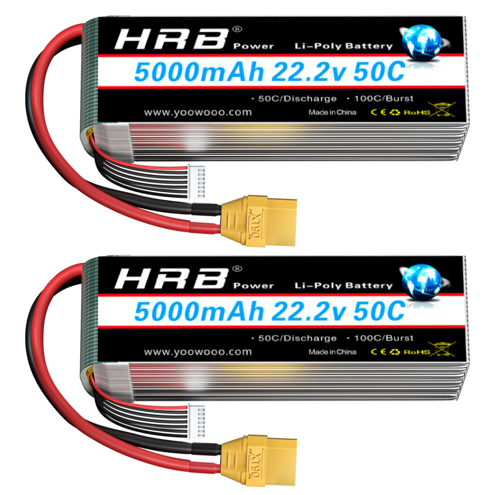Drone Battery 4S - 1/2PCS HRB 22.2V 5000mah Lipo Battery