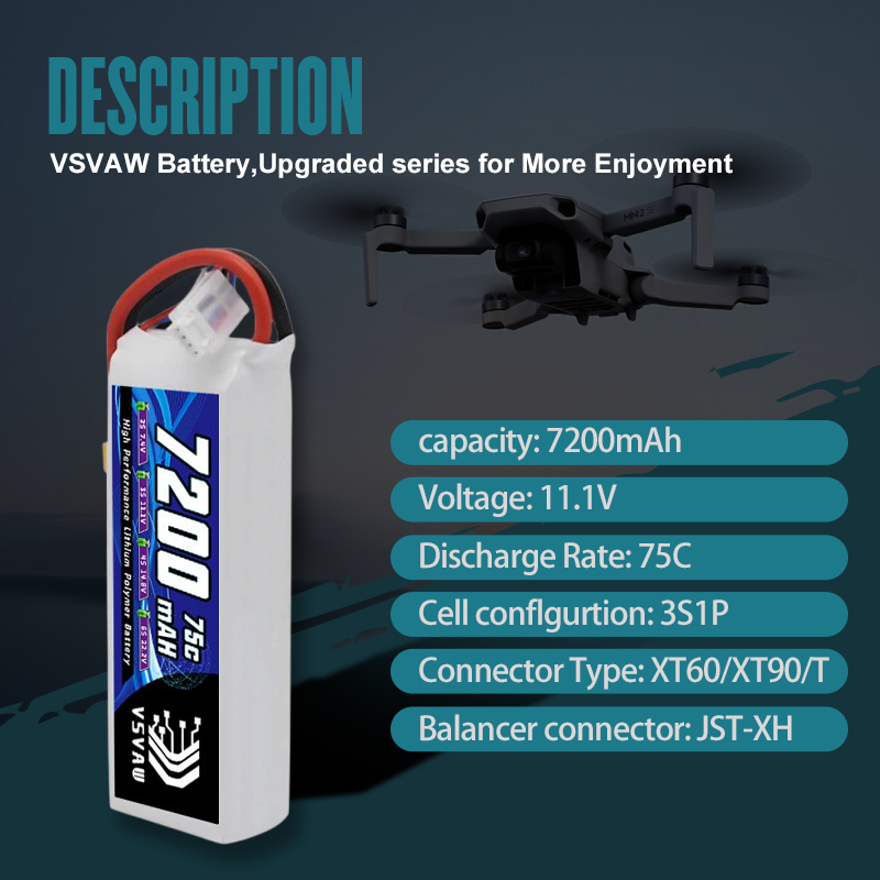 Akumulator Lipo VSVAW 3S 11.1V – Drone Battery 3S recenzja i cena