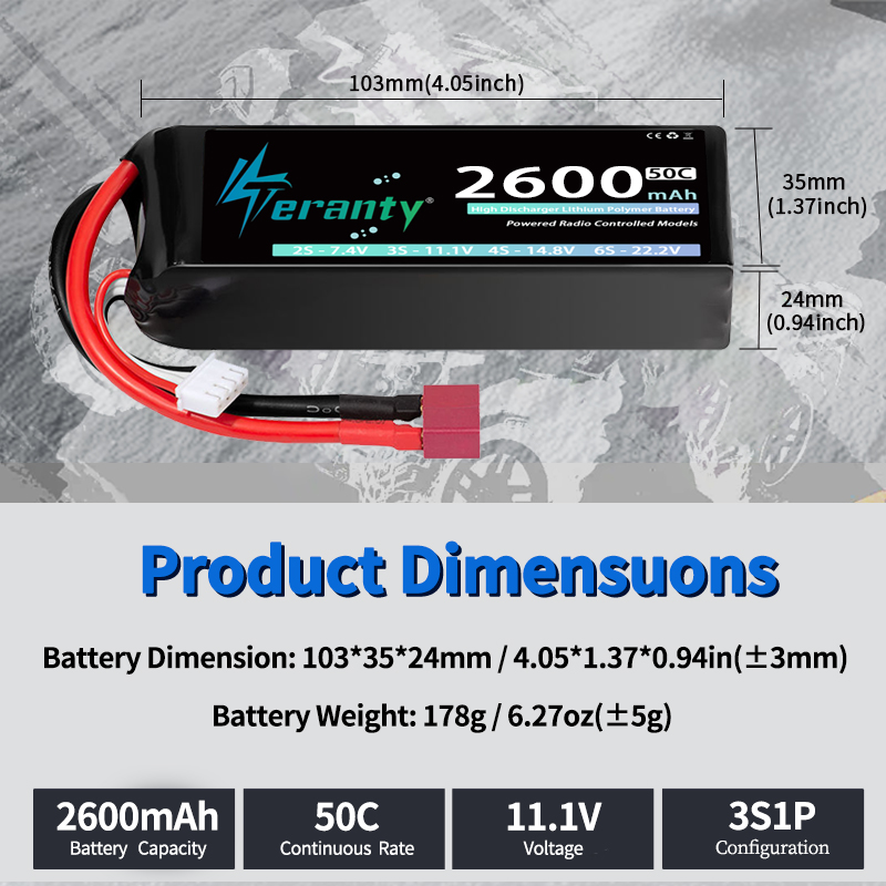 TERANTY 3S 2200/2400/2600mAh B – Drone Battery Plate recenzja i cena