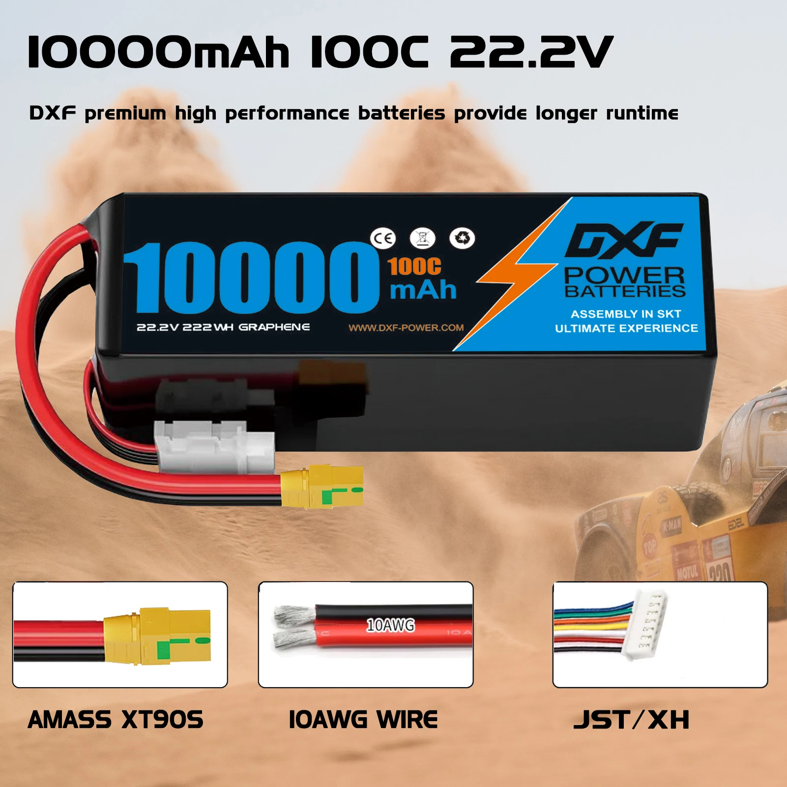 Akumulator Lipo DXF 6S 10000mA – Drone Battery 6S recenzja i cena