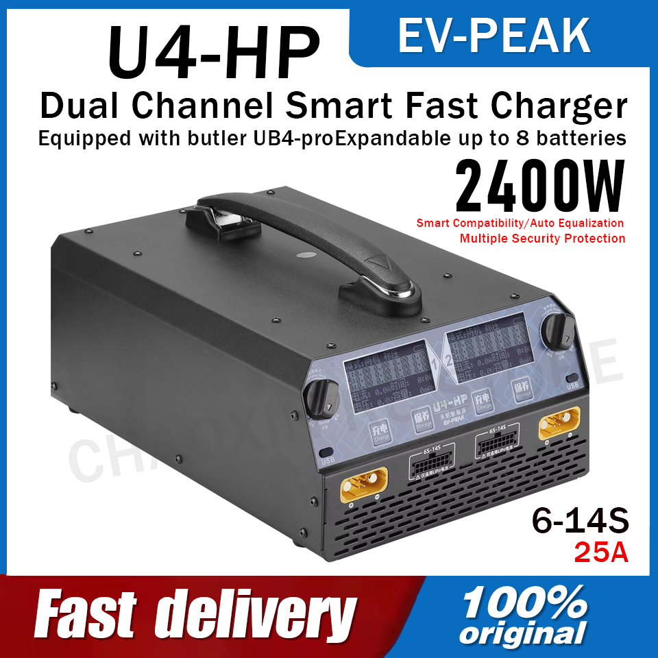 Ładowarka EV-PEAK U4-HP Dual C – Drone Battery 6S recenzja i cena