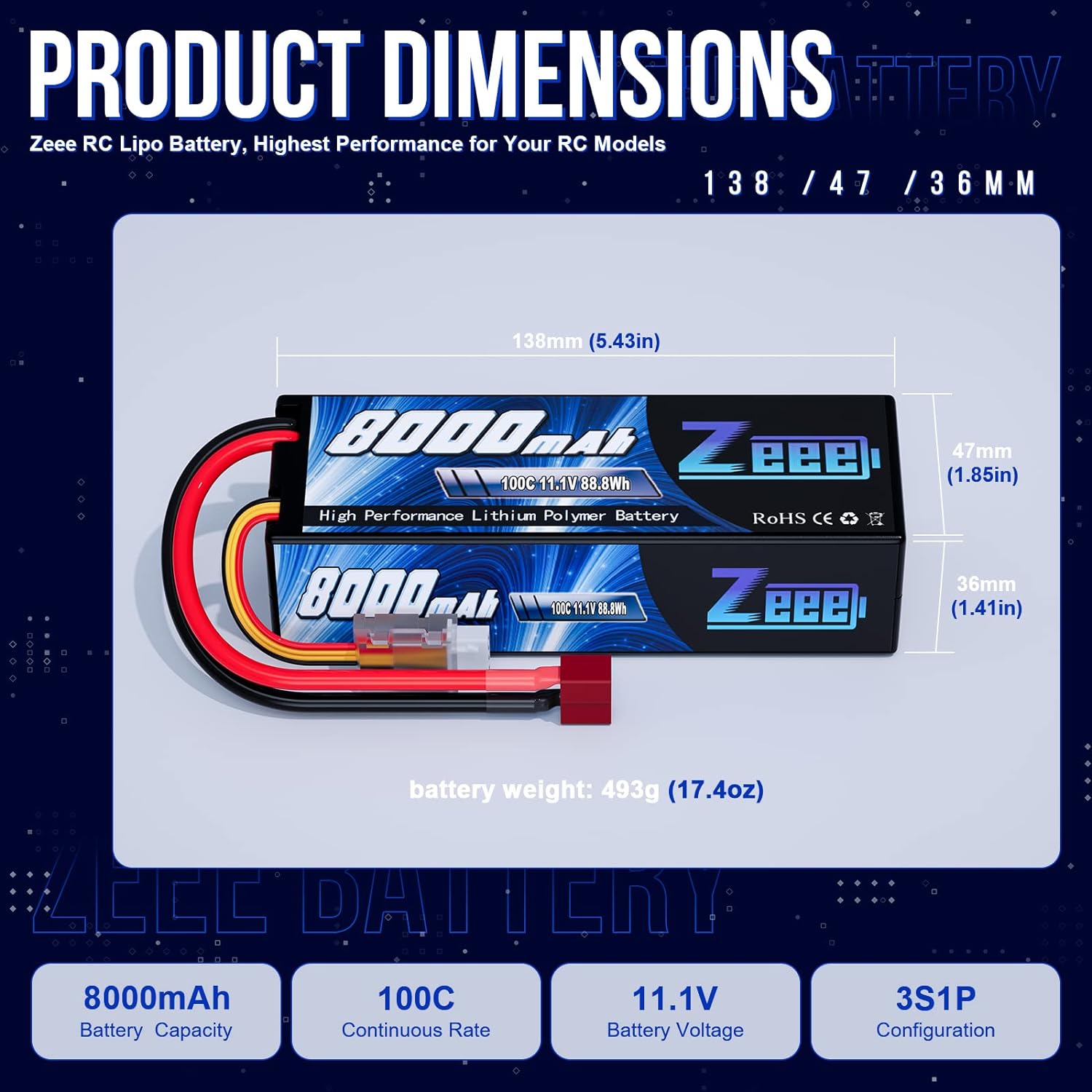 Zeee Lipo 3S 8000mAh Akumulato – Drone Battery 3S recenzja i cena