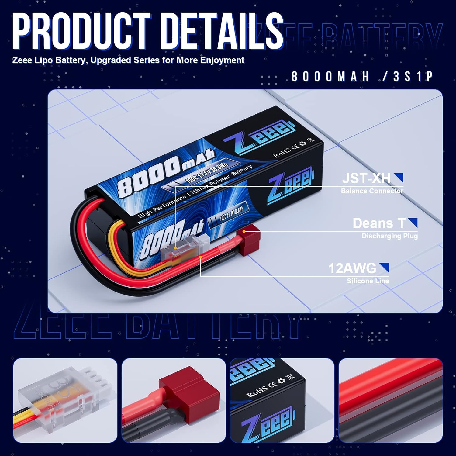 Zeee Lipo 3S 8000mAh Akumulato – Drone Battery 3S recenzja i cena