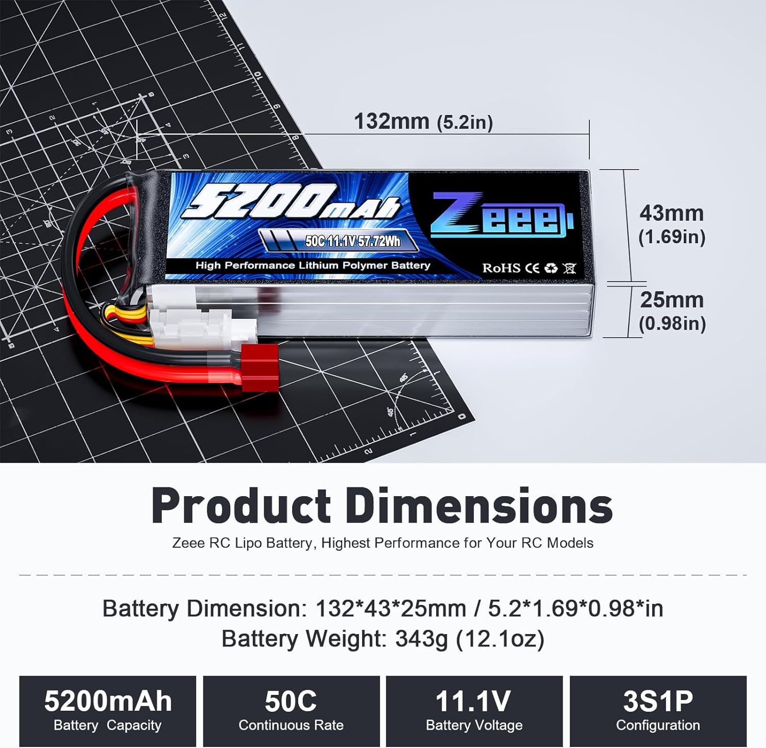 1/2 jednostki Zeee 11.1V 50C 5 – Drone Battery 3S recenzja i cena